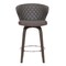 Armen Living Mynette 30" Swivel Brown Faux Leather Bar Stool LCMTBAWABR30 - alternate 5